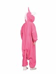 Diva the Pink Unicorn Adult Unisex Funise: Pink unicorn hooded union suit with tail, one size for most adult