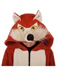 Wild Red Fox Child Hoodie: Rust/Ivory hooded Jacjet, child sizes