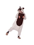 Adult Butch Bulldog Funsie-Beige/brown One Size Unisex