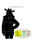 Snata Helper Adult Unisex Hoodie: White hooded jacket with buit-in red & green scarf , zip closure