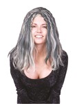 Gothic Wig-Green/Grey 2 tone