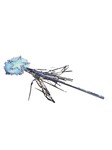 Green Star Wand-molded w/marabou