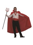 56" Full Lenth Satin Red Cape